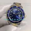 Vintage Watches for Mens 40mm Blue Dial Date Two-Tone Gold Steel Bracelet BPf Cal.2813 Movement Men's Antique Watch Old Style