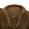 ワイドブリム帽子新しい女性の夏のバケツウェストカウボーイ麦わら帽子パナマUV保護サンバイザー海辺ビーチハットタイドサマーメンハットR230214