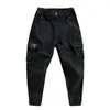 Men's Pants Cargo Casual Skin-Touch Sports Solid Color Multi Pockets Men Fitness For Mountain Climbing