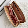 Wallets 2023 Pu Leather Woven Wallet Coin Purse Women's Mid Length Zipper Clutch Bag Purses And Handbags Luxury Designer