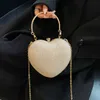 Totes Small Bag Women's New Fashion Portable Heart Western-style Chain Single-shoulder Messenger Net Red Mouth