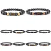 Bracciale da uomo nuovo di moda in rilievo 8mm cilindro ematite braccialetto di fascino braccialetto di gioielli di marca regalo Psera Hombres consegna di goccia braccialetto Dhgarden Dhknl