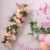 Decoratieve bloemen muur arrangeren bruiloft boog podium lay -out raam po studio pography flower road lead home decoratie