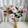 Decorative Flowers Fake Silk Platycodon Branch Home El Mall Flower Arrangement Pink Purple Platycodons Floral Artificial Wedding Decor