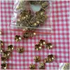 Autres 100pcs ton or antique fleur perle casquettes bracelet collier bijoux à bricoler soi-même résultats ajustement perles accessoires 10x4 mm goutte Deli Dhgarden Dh0Fj