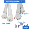 Tubes LED à broche unique R17D Base Shop Light 96 pouces porte de refroidisseur Bbs 8Ft 45W 72W T8 lumières 8 pieds de remplacement de tube fluorescent Drop Del Dh60M