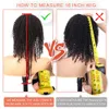 Lace s Afro kinky krullende mens haar hoofdband voor zwarte vrouwen 180 dichtheid gluueless Braziliaanse Remy volledige machine gemaakt sjaal 230214