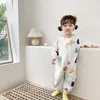 Pajamas Spring Autumn and Winter Childrens Onepiece Flannel Thicken Boys Girls Home Clothes Fleece Sleepers 230213