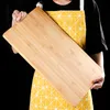 Jaswehome Natural Bamboo Cutting Board Metal Handhend Bamboo Wood Serving Board Meat Cheese Borads Hak Kicthen Board