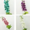 Fleurs décoratives Un Faux Delphinium Simulation Larkspur Soie Violette Fleur Jacinthe Plante Pour Centres De Table De Mariage