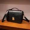 디자이너 럭셔리 Satchel 메신저 이브닝 백 핸드백 가방 어깨 끈이있는 가죽 스트립 핸들 Crossbody Bag French womenbag