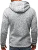 Erkek Hoodies 2023 Erkekler Spor Günlük Giyim Fermuarı Kopine Moda Gelgit Jakquard Polar Ceket Sonbahar Kış Palto