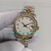 7 modelos de acero 904L, relojes de oro amarillo de 18 quilates para mujer, esfera de diamante de fregona de 31 mm, bisel estriado, cristal de zafiro, movimiento Cal.2836, reloj automático para mujer