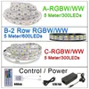 Bandes LED DC 12V 600LEDs RGB 5050 SMD Bande lumineuse RGBW étanche en silicone IP67 pour mariage, vacances, éclairage extérieur LED Oemled