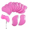 Andra golfprodukter 10 datorer Golf Club Iron Head Protector Golf Iron Head Covers Set Iron Putter Protective Club Cover Golf Accessories 9 Colors 230213