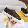 Designer Sneaker Scarpe casual Uomo Donna Sneakers basse Espadrillas moda Scarpe da esterno in tela Domino con suola spessa