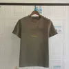 Casual Designer toppar kvinnor t-shirt axel guldknapp brons bokstav kort ärmskjortor xs-xxl