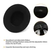 Chapeaux à large bord seau 100 laine femmes hommes porc tarte papa plat Fedora pour dame gentleman joueur plaisancier cowboy trilby taille 5557cm 230214