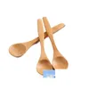 Cuillères 5.1 pouces cuillère en bois écologique Japon vaisselle bambou Scoop café miel thé agitateur livraison directe maison jardin cuisine Dini Dha2S