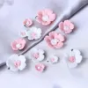 Bowls Flower Charms Ceramic DIY Making Pärlor Armband Utsmyckningar Charm Flatback Hair Stick Ornament Accessory Rest Chopstick Rose