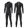 Combinaisons étanches Combinaisons étanches Combinaison néoprène 3MM Hommes Femmes Combinaison de plongée à glissière avant pour plongée en apnée Plongée sous-marine Natation Kayak KiteSurf Combinaison complète 230213