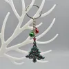 Key Rings Christmas Tree Santa Claus Snowflake Elk Turquoise Key Ring Bag Car Pendant Women Key Chain fashion jewelry New Year M