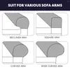 Chair Covers 2 Pcs Anti-Slip Removable Universal Sofa Armrest Couch Protector