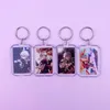 Keychains Anime Genshin Impact Po Frame Keychian Acryl Rectangle Kaedehara Kazuha Picture Keyring Key Holder Ring Gift voor fans