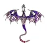 Broche Dragon mouche en émail, belle broche Animal Legand, 3 couleurs disponibles, bijoux d'hiver de haute qualité GC1906