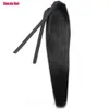 فرقة الشعر Chocola 16 "18" 60G MACHINE Brazilian Machine MACTER REMY RIBBON TAIL في 100 Human S Horsetail Stragiht 230214