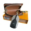 Новый классический дизайнерский писем кошелек для ключей для ключей квалочной кошелек модный кошелек подвесной автомобильный шарм коричневый цветочный коробка
