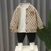 kids designer baseball jacket baby boy girl spring Embroidery jeans jackets children coat