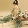 Stage Wear Retro Fairy Vrouwen Chinese Hanfu Jurk Oude Vintage Bloemen Dance Kostuum Festival Party Traditionele Tang-dynastie Kledin