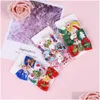 إكسسوارات الشعر Baby Girls Christmas Barrettes Kids Bowknot Hairpins with Clipper Children Xmas Elk 3pcs set KFJ284 Drop Delivery Ma dhqhi