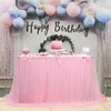 Юбка для стола 280x76cm розовая столовая юбка Свадебная вечеринка белая пачка на столовой посуду