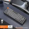 Клавиатуры K68 Игровая клавиатура Bluetooth Беспроводная механическая клавиатура 5.0 Беспроводная механическая клавиатура 2.4G 68 KeysbackLit для Mac Windows T230215