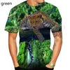 Men's T Shirts 2023 Fashion Animal Shirt 3D Print Cheetah Cool For Men Women Casual Summer Sports Tops Tee