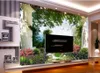 Wallpapers Beautiful Scenery Garden 3D Background Wall Painting Modern Living Room