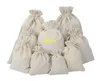 50pcslot Cotton Drawstring Gift Bag Jewelry PouchesGift Wrapping Paper