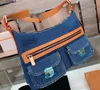 Projektant denim Torebki Torebki Torba na zakupy o dużej pojemności Kobiety Totes Podróże Nowe modne torby na ramię Crossbody canvas sac