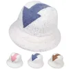 Bérets agneau fausse fourrure Appa seau chapeau hiver chaud Teddy velours chapeaux pour femmes dame épaissir Bob Panama extérieur pêcheur casquettesbérets