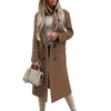 Giacche da donna Giacca casual in lana calda da donna Cappotto capispalla invernale stile coreano Cappotto aperto aperto sul davanti a maniche lunghe Cappotto retrò per donna 230215