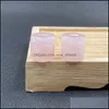 Камень 16 -миллиметровый цилиндр Большой дыра чакр шарики шармс подвеска заживление Reiki Rose Quartz Crystal для DIY Mast