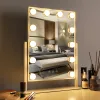 LED-make-upspiegel met gloeilampen USB Hollywood ijdelheid badkamer kaptafel verlichting dimbare LED-wandlamp