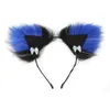 Hair Clips & Barrettes Q0KE Cosplay Furry Animal Ears Hoop Tail Set Lolita Costume Long Fur Headpiece For Adults Fancy Party Decor Supplies