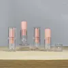 Storage Bottles 100pcs Frosted Clear Square Lipstick Tubes 12.1mm Empty Refillable DIY Homemade Lip Cosmetic Containers