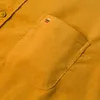 Chemises décontractées pour hommes à manches longues Vintage 100% coton chemise en velours côtelé poche plaquée unique col boutonné Standardfit qualité 230214