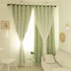 Curtain Precision Thickened Star Hollowed Out Shade Double Screen G3