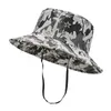 Loisirs Jungle Bord Rond Casquette De Pêche Alpinisme Pêche Camouflage Bennie Chapeau En Plein Air Pêcheur Chapeau Soleil Chapeau DF055