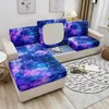 Chair Covers Christmas Stretch Sofa Seat Cover Marble Galaxy Pattern Removable Cushion For Corner Elastic Slipcover